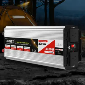 Power Inverter 2000W or 4000W Pure Sine Wave 12V-240V Camping Boat Caravan