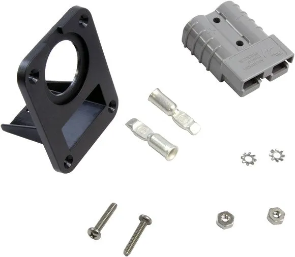 Powerwerx PanelPlateSB2 for Anderson SB50 Series Connectors with One Panel Mount 1-1/8" Hole