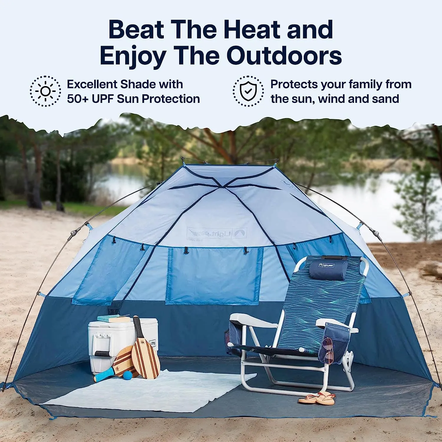 Quick Cabana Beach Tent, Sun Shelter