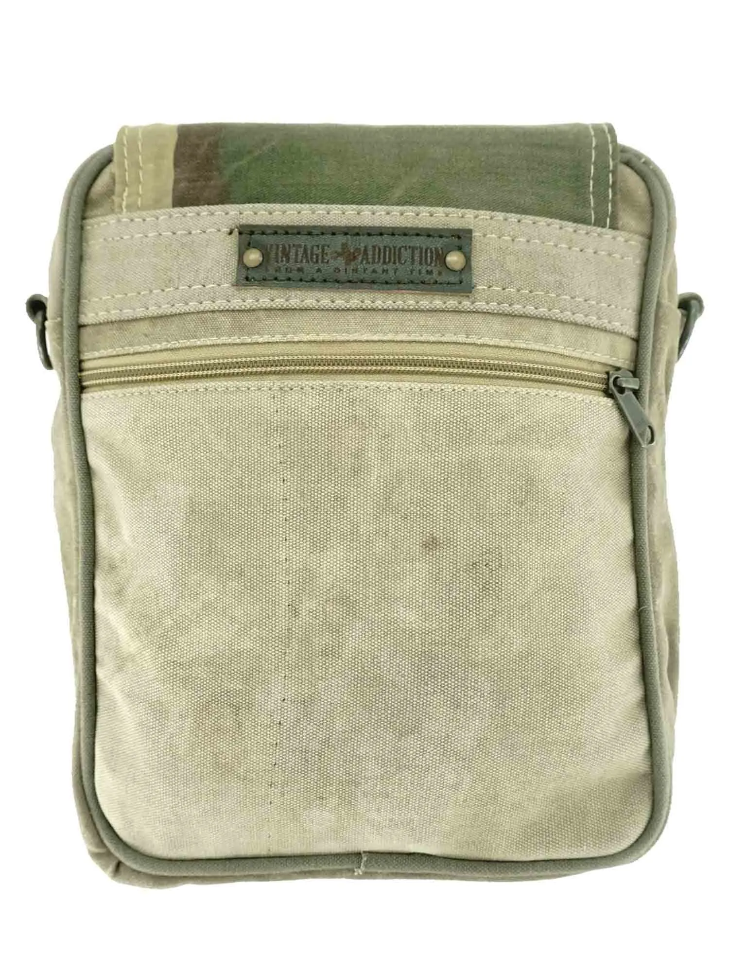 Recycled Military Tent Crossbody with Camoflauge