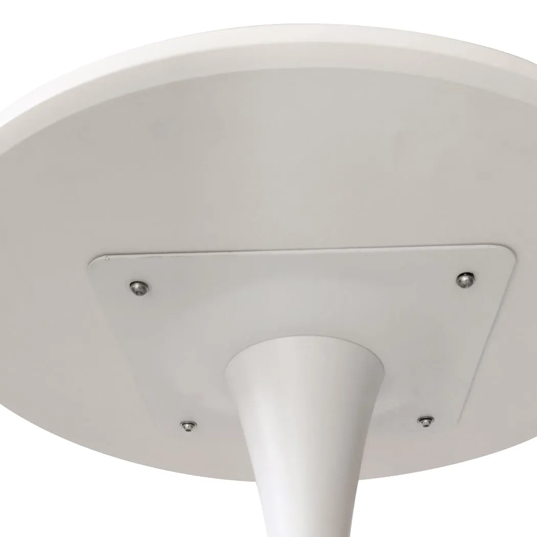 Set of 2 Round Bar Table Pub Tables - White