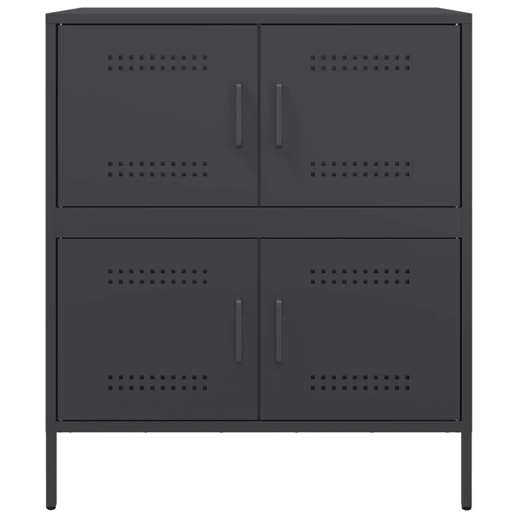 Sideboard Black 68x39x79 cm Steel