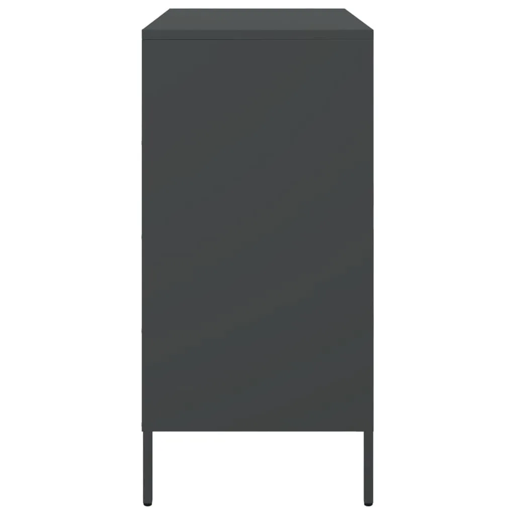 Sideboard Black 68x39x79 cm Steel