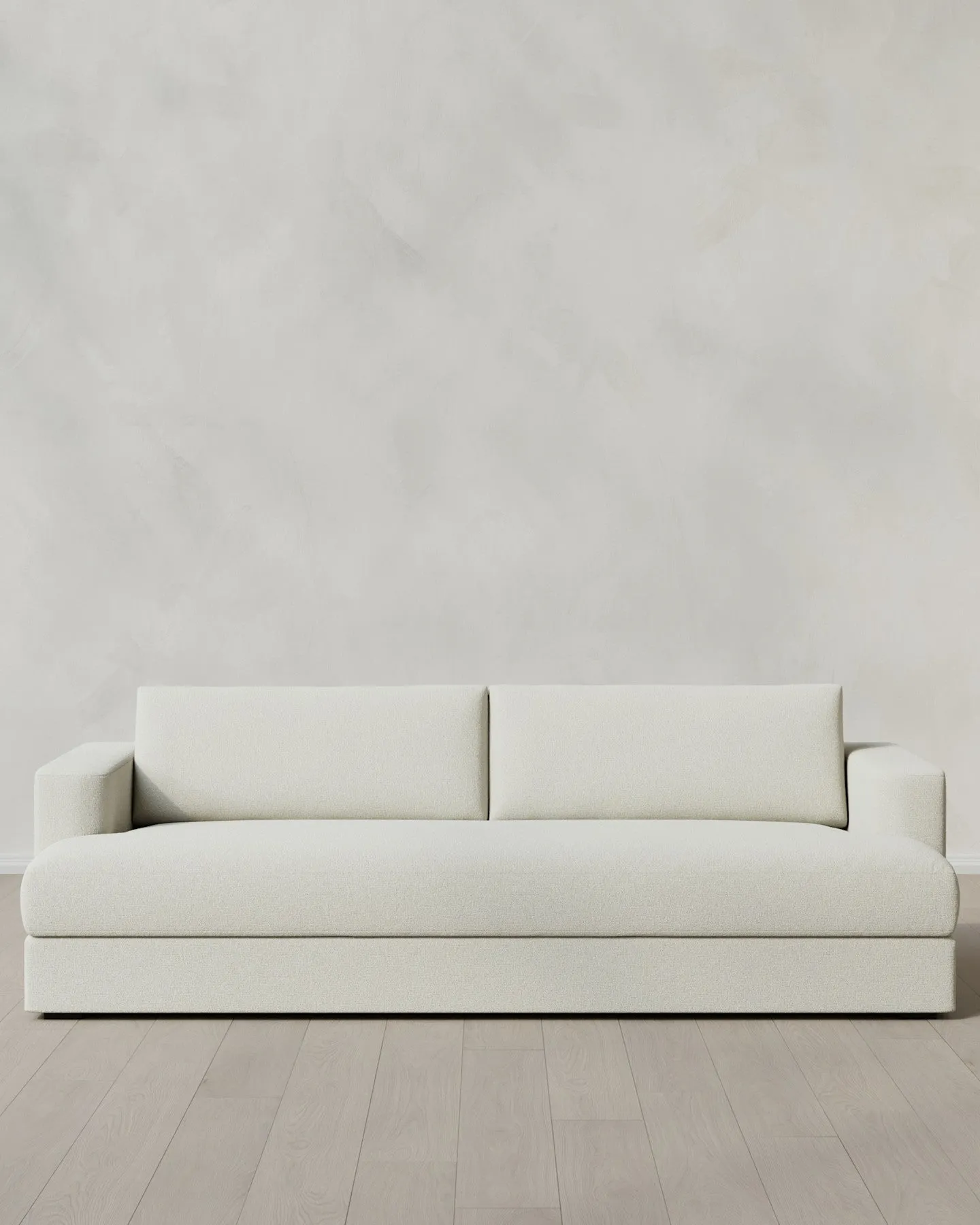 Sierra Performance Basketweave Curved Arm Sofa