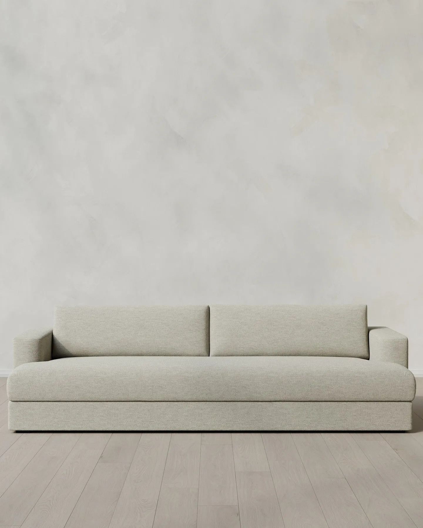 Sierra Performance Basketweave Curved Arm Sofa