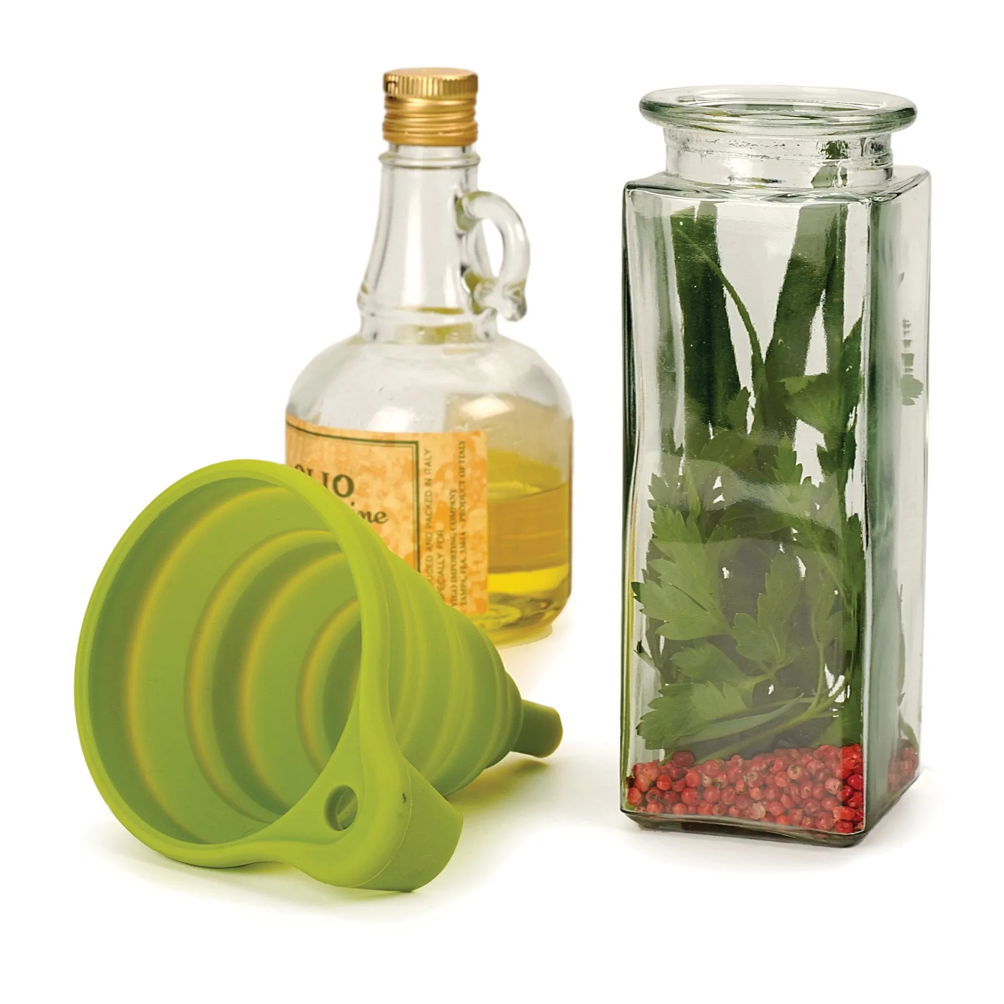 Silicone Funnel - Collapsible - Green