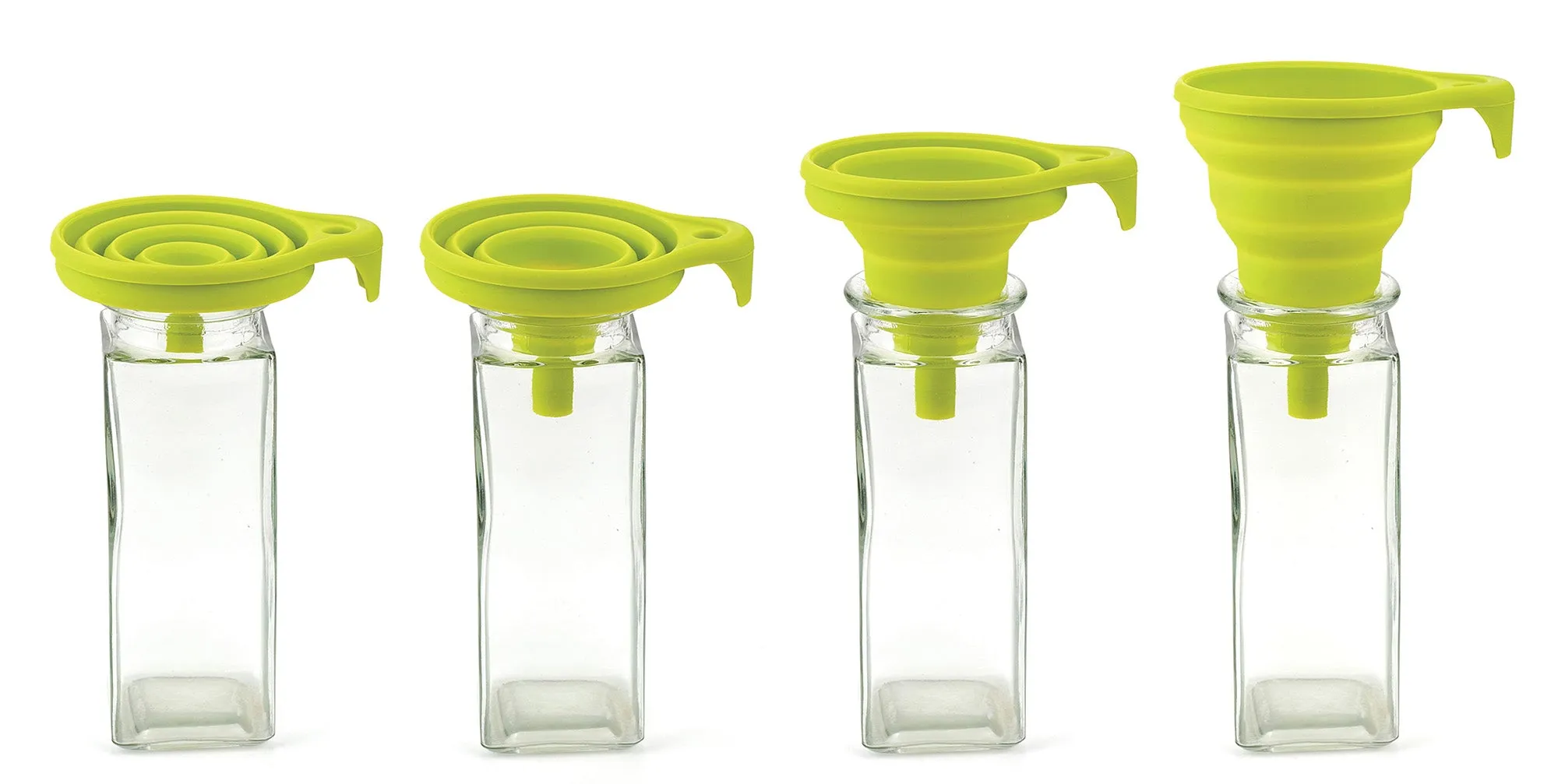 Silicone Funnel - Collapsible - Green