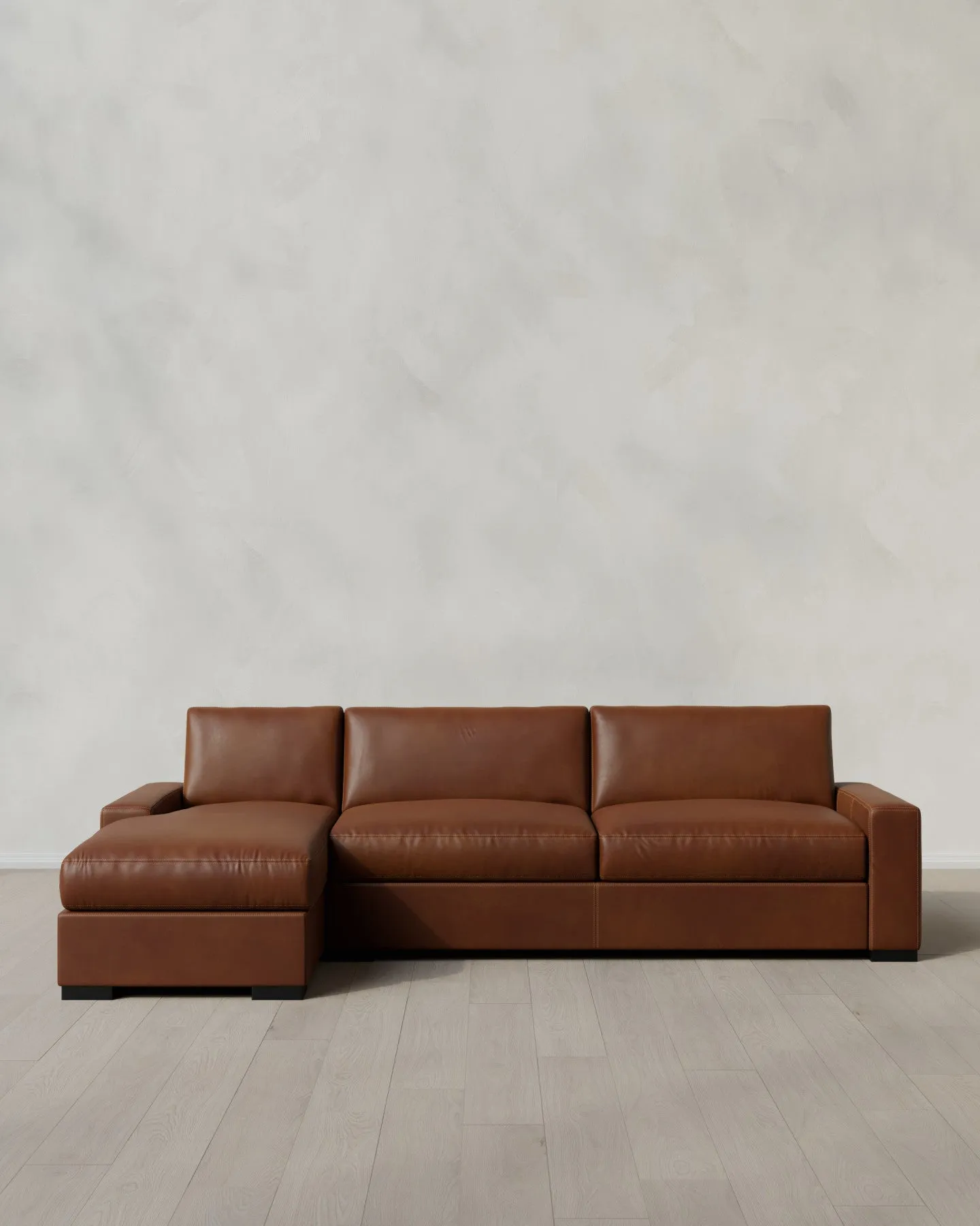 Stillman Leather Chaise Sectional