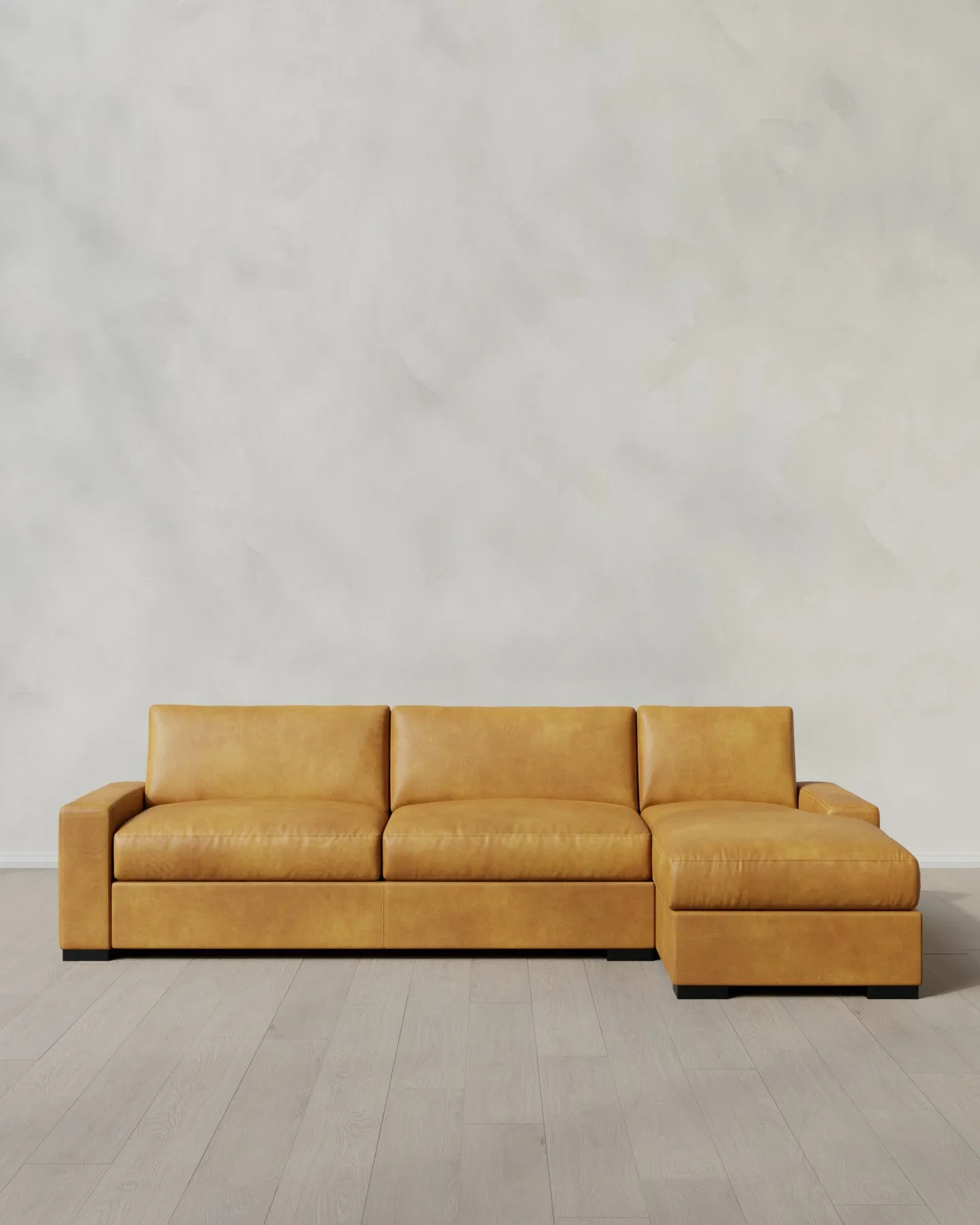 Stillman Leather Chaise Sectional