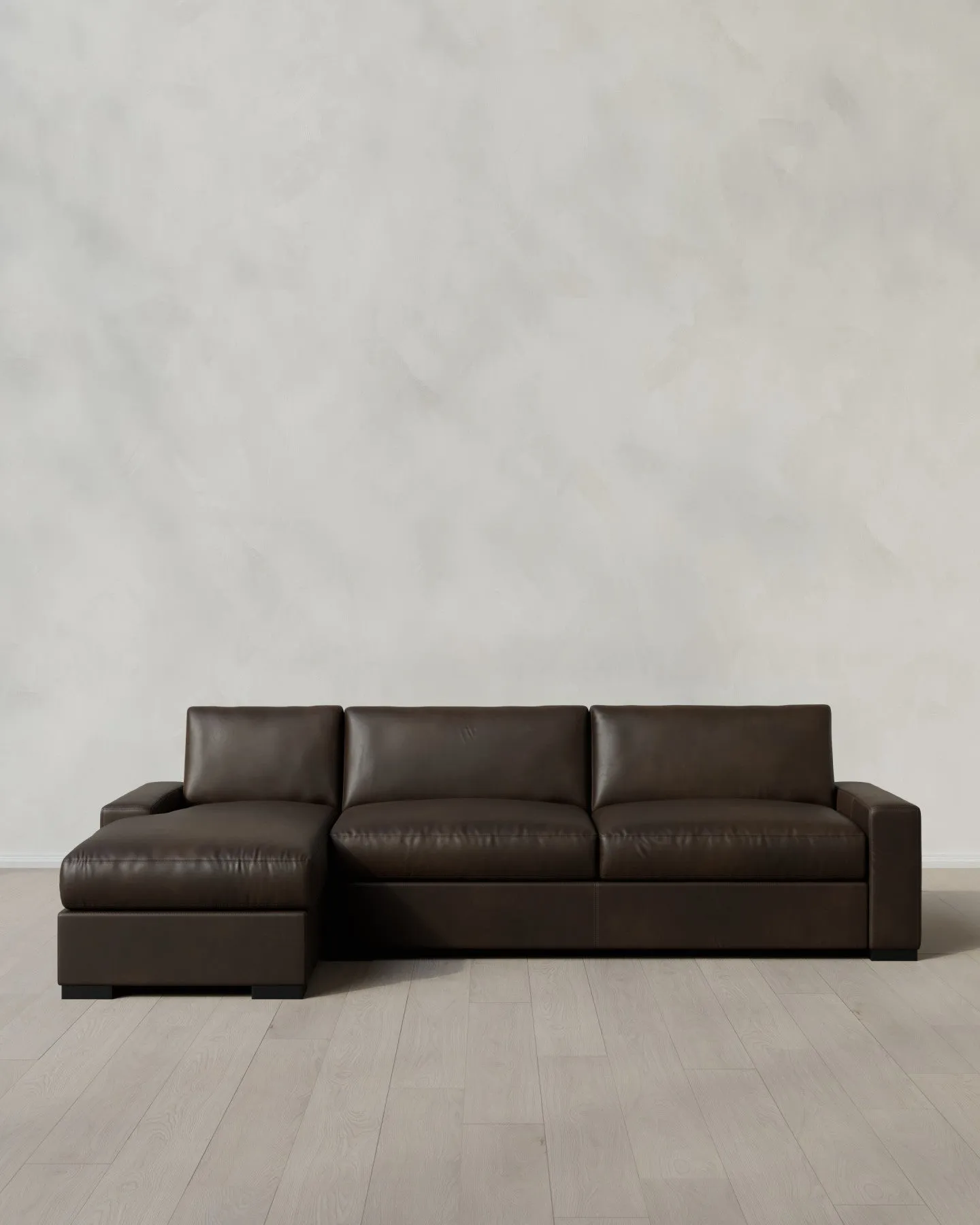 Stillman Leather Chaise Sectional