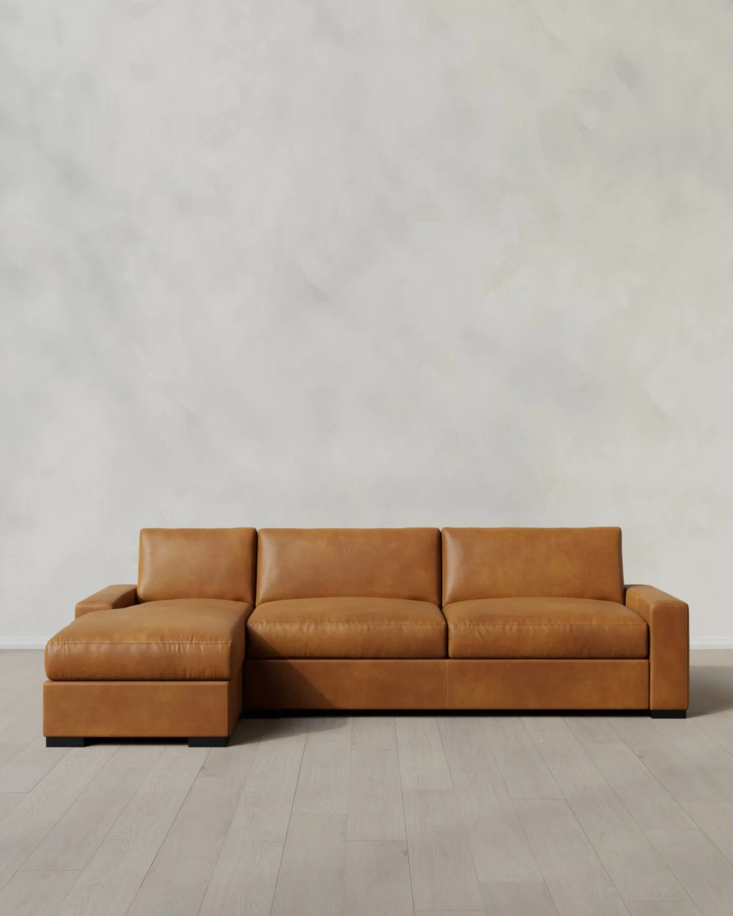 Stillman Leather Chaise Sectional