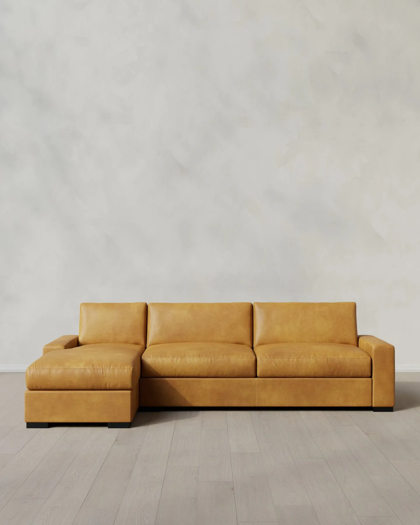 Stillman Leather Chaise Sectional