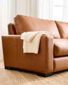 Stillman Leather Chaise Sectional