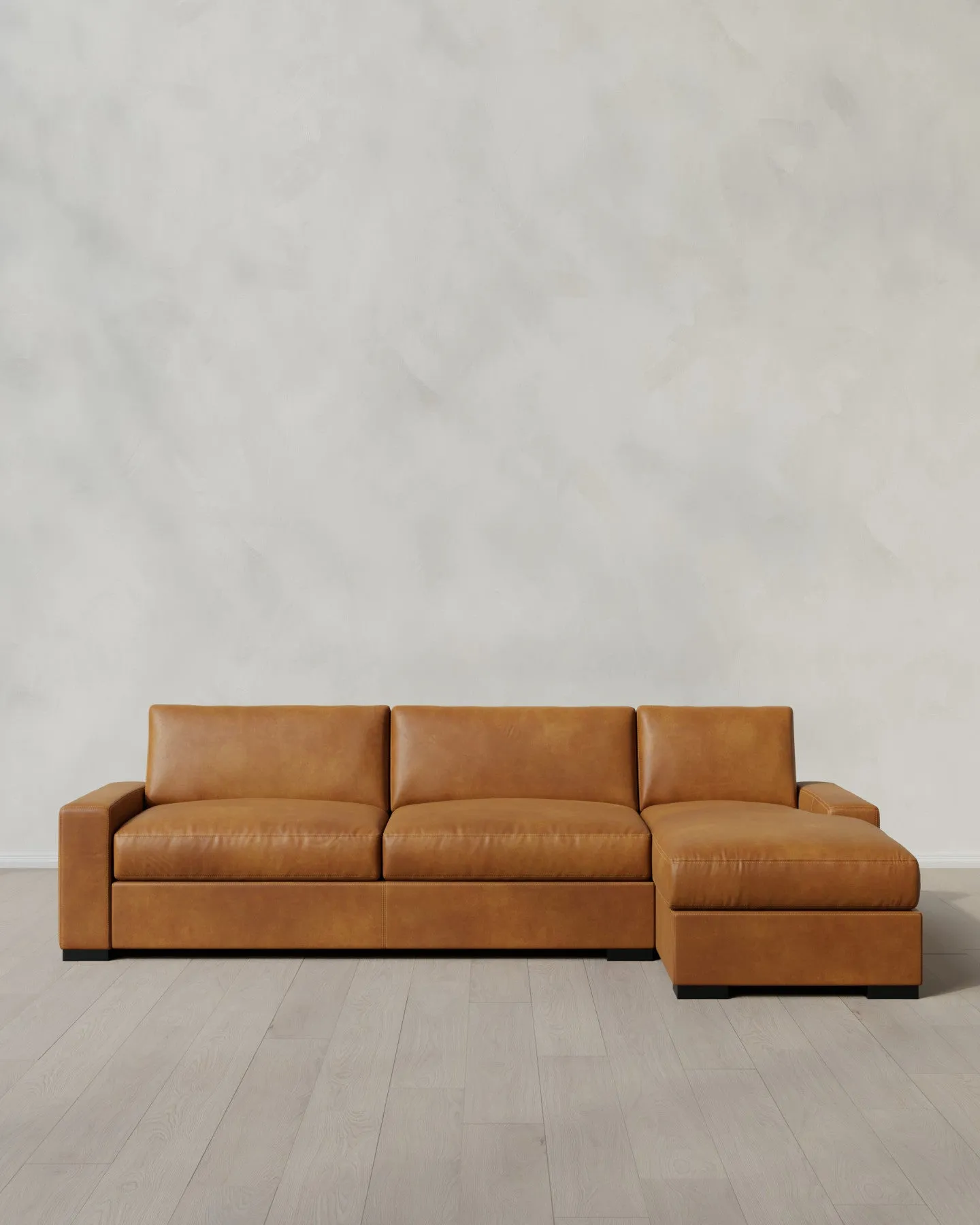 Stillman Leather Chaise Sectional