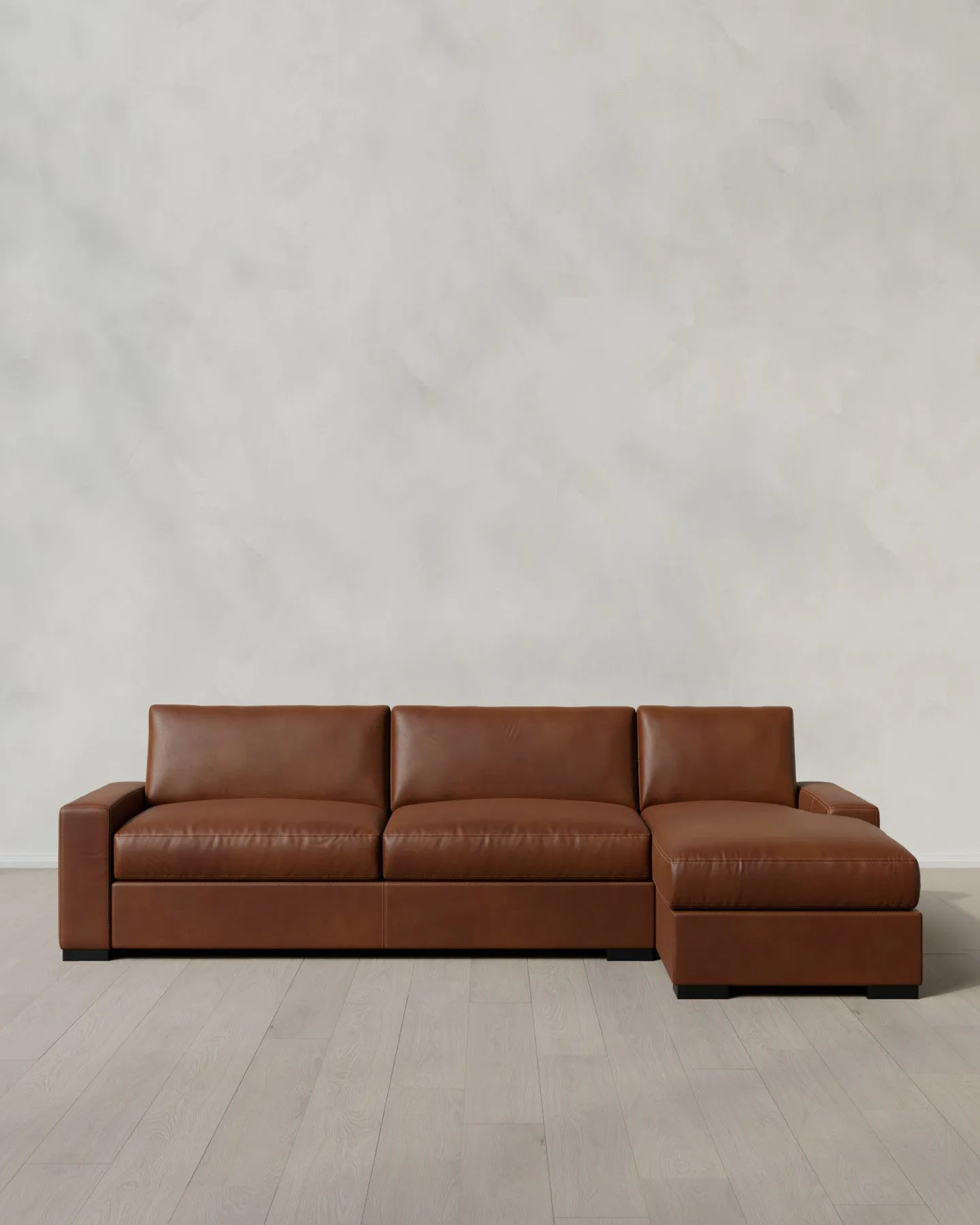 Stillman Leather Chaise Sectional