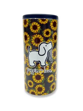 SUNFLOWER PUP SLIM CAN COOLER