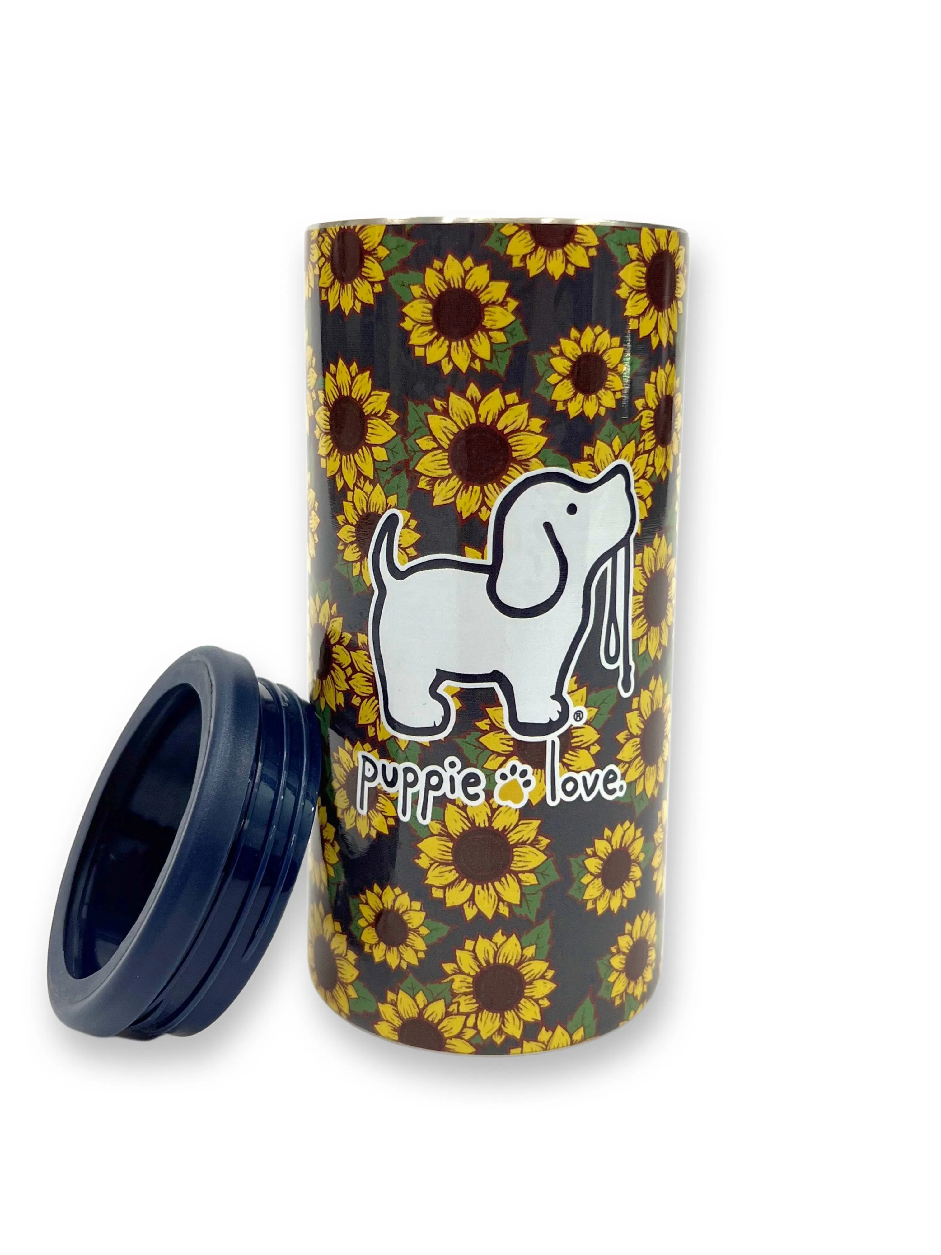 SUNFLOWER PUP SLIM CAN COOLER
