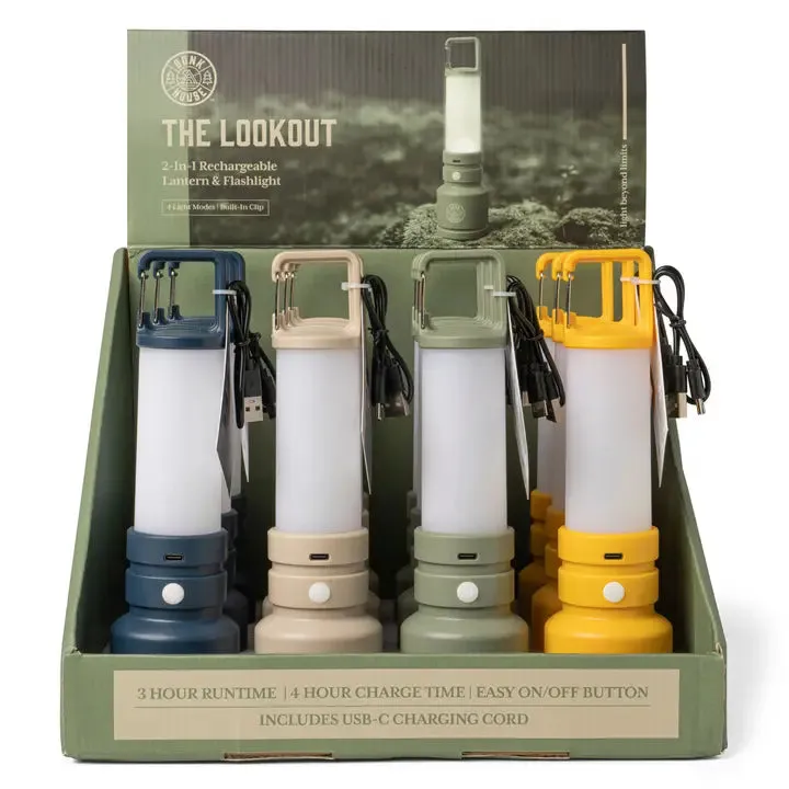 The Lookout 2-in-1 Rechargeable Lantern & Flashlight