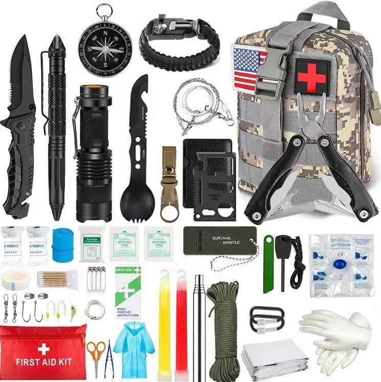 Ultimate Survival Gear: Outdoor SOS Emergency Kit - Multifunctional Survival Tools