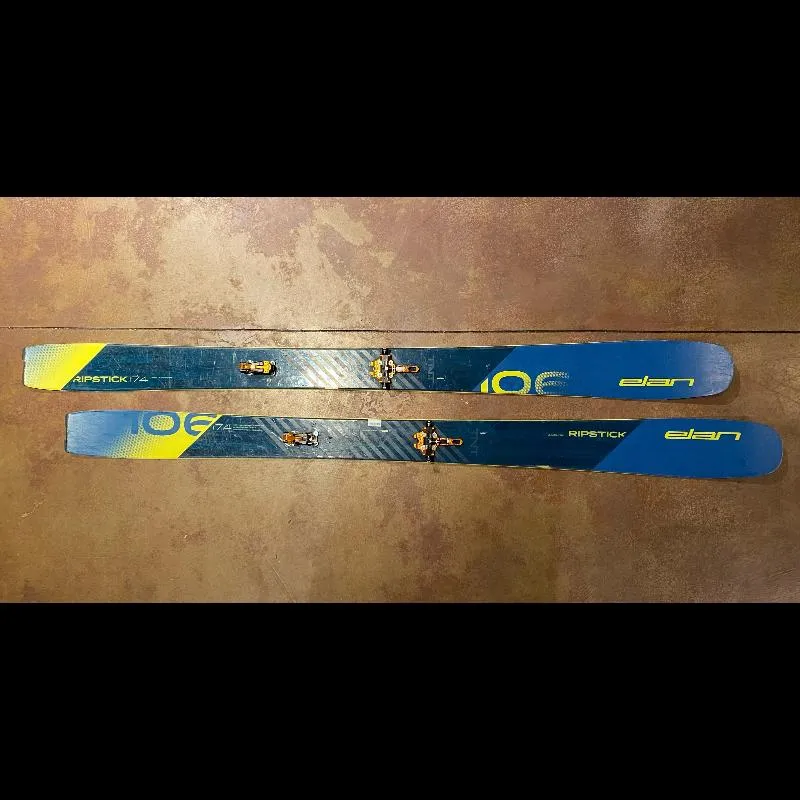 Used Elan Ripstick 106 with Plum Oazo Bindings