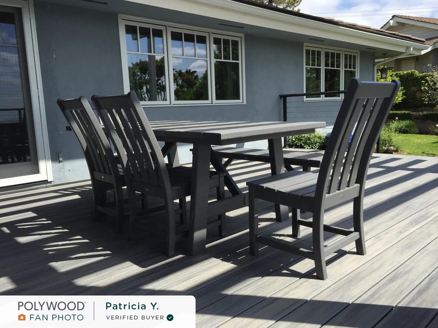 Vineyard 6-Piece Rustic Farmhouse Side Chair Dining Set with Bench