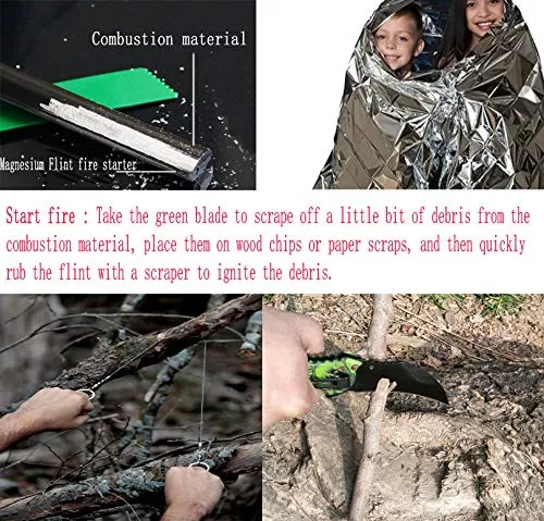YASY 3 in 1 Survival Kit with Water Filter Camping Emergency First Aid Gear for Hiking Car with Waterproof Bag (3 in 1 Survival kit)