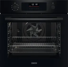 Zanussi ZOPNX6KN Built In Electric Single Oven with Pyrolytic Cleaning - Black
